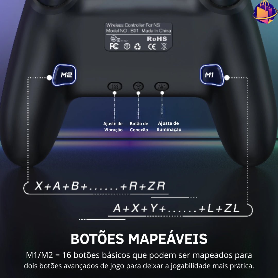 Controle Sem Fio Vortex S2