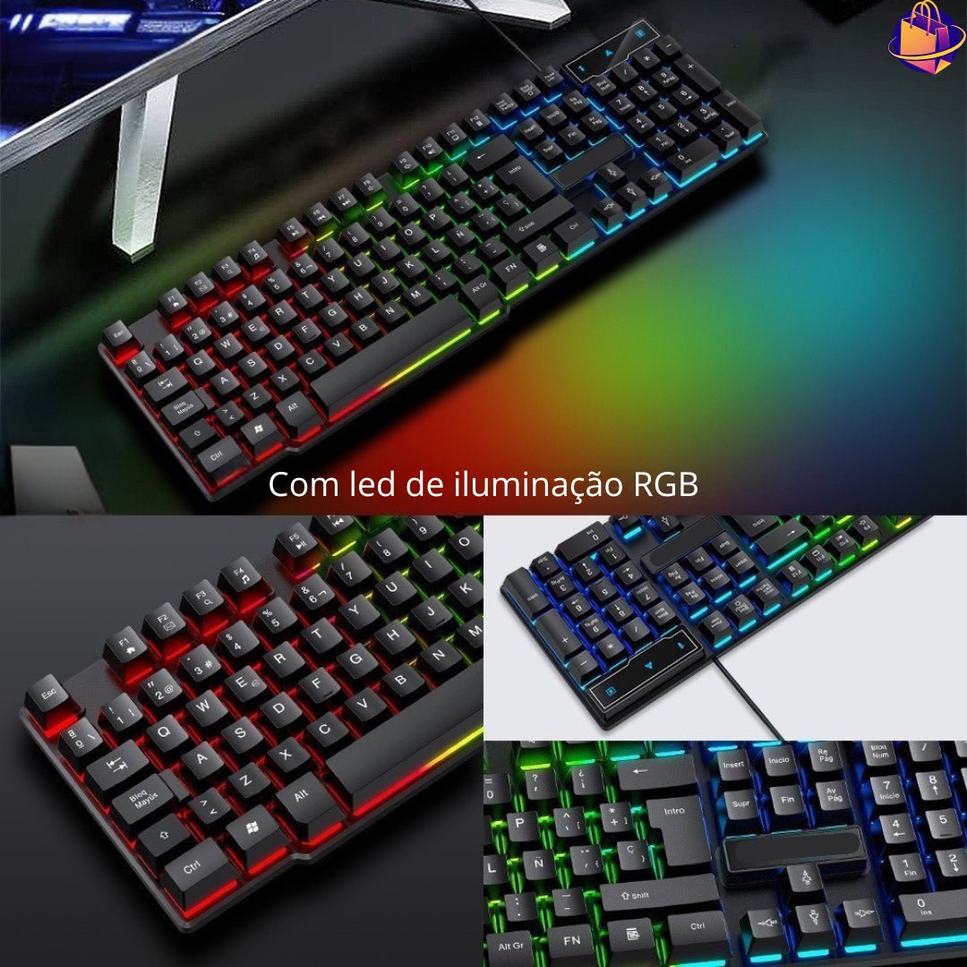 Teclado Semi Mecânico DarkPulse ABNT2 RGB