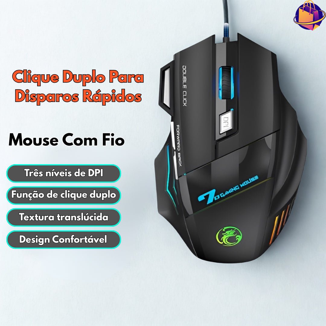Mouse Gamer LaserCore X7 DPI 3200